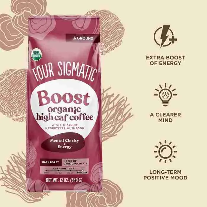 four sigmatic organic boost high caf ground coffee 4 - Image 3